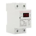 230V 40A Surge and Under Voltage Protection Device with Auto Recovery Home Surge Protector and Under Voltage Protection DIN Rail Mount