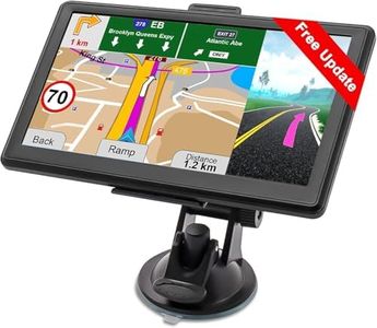 GPS Navigator for Car, 9 inch Touch Screen Truck Navigation Device, Latest Map with Free Lifetime Updates, Real Voice Spoken Turn-by-Turn Direction Reminding, Speed and Red Light Warning