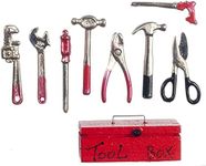 Melody Jane Dollhouse Red Tool Box 