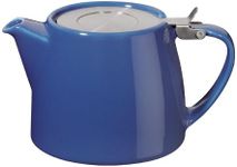 Forlife Stump Teapot With Lid & 0.3mm Fine Infuser 550ml 18oz Marine - 309MRN