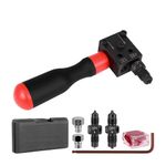 Luqixcey Brake Pipe Flaring Tool, 3/16" & 1/4" SAE, Hand-Held Universal Double Brake Flaring Tool Set, 45° Flare for Professional Flaring Brake Lines, Ideal for Vehicle Brake Systems