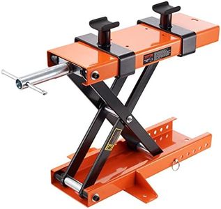 VEVOR Motorcycle Lift, 500 kg Motorcycle Center Scissor Lift Jack with Saddle & Safety Pin, Steel Motorcycle Jack Hoist Stand for Street Bikes, Cruiser Bikes, Touring Motorcycles