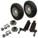 AB Tools 500kg Trailer Suspension Units Hub Bearing 4" PCD 4 Stud Wheel Tyre 400x8 4PLY