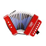 CB SKY Kids’ 7 keys Accordion/Kids Musical Instrument/Musical Toys (Red)