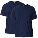 Gildan Men's Ultra Cotton T-Shirt Style G2000 Multipack, Navy, XXL (Pack of 2)