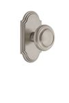 Grandeur 811542 Double Dummy Arc Plate Double Dummy with Circulaire Knob, Satin Nickel