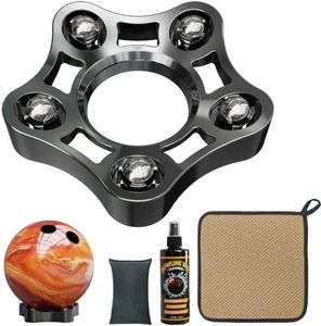 4 in 1 Bowling Accessories Kit with Spinner Stand & Bowling Ball Cleaner