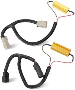 2Pcs Tail Light Conversion Harness Fit for Sierra LTZ 2016-2018/ Silverado Denali 2016-2018/ RAM 2500/3500 2019 LED Taillight Conversion Adaptor Wiring Connector