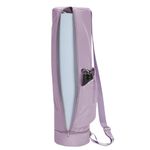 Yoga Bag Women Full-Zip Exercise Yoga Mat Bag with Wet Compartment and Bottle Pocket Yoga Mat Carrier with Adjustable Shoulder Strap, Purple (Patent Pending)