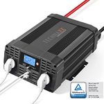 Technaxx Car Inverter with LC Display 12 V to 230 V - TÜV Rheinland Certified Car Inverter with 2 x Schuko Plug and 2 x USB Port - Power 2000 W / 4000 W (Peak) - Voltage Converter TE20