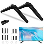 2 Piece TV Pedestal Feet Universal Table Stand with Screws, TV Screen Stand Legs Desk Stand Base Replacement fits Most TV Stands (32 40 49 50 55 Inch)