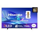 Hisense 65" 65E78QTUK QLED Smart AI TV - 4K Direct Lit Viewing, Quantum Dot Colour, Hi-View AI Engine, Dolby Vision, Dolby Atmos with Freely, Disney +, YouTube, Netflix