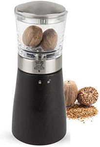 Peugeot - Madras Manual Nutmeg Mill - Spice Grinder - Stainless Steel, Acrylic & Beechwood, Chocolate