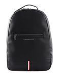 Tommy Hilfiger Men TH Corporate Backpack for Laptop, Black (Black), One Size