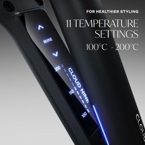 Cloud Nine Wide Hair Straightener – Grey Ceramic Plates