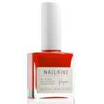 NAILKIND Burnt Orange Nail Polish - Burning Love - Bright Red Nail Varnish - Vegan Nail Lacquer - Peta Certified Cruelty Free - Quick Drying Long Lasting Chip Resistant Manicure - 8ml