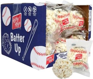 Kathy Kaye Baseball Sweet & Salty 1 oz. Popcorn Balls | Delicious, Crunchy, & Perfect for Team Snacks | Classic Sweet & Salty Flavor for Game Day, Parties & More | Box of 18