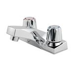 Pfister LG1435000 Pfirst Series 2-Handle 4 Inch Centerset Bathroom Faucet in Polished Chrome, Water-Efficiemt Model