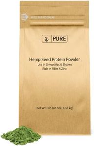 Pure Original Ingredients Hemp Seed Protein Powder (3 lb) Smoothies & Shakes, Nutty Flavor, Smooth Texture
