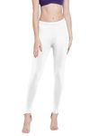 Presta Women's Ankle-Length Legging (Avaliable Color- 53 Difference Colors)-Pack of 1 White - Regular, Leggings