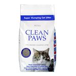 Pettex Clean Paws Super Clumping Ultra Cat Litter 15 kg, clear