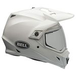 Bell MX-9 Adventure MIPS Off-Road Motorcycle Helmet (Solid Gloss White, XX-Large)