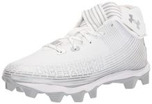 Under Armour Men's Highlight Franchise Football Shoe, White (101)/Metallic Silver, 11