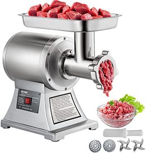 VEVOR 1.5HP 1100W Meat Grinder Stainless Steel 220 RPM Electric Meat Grinder, Heavy Duty Meat Mincer Machine for Industrial and Home Use