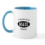 CafePress I'd Rather Be in Maui, Hawaii Mug 11 oz (325 ml) Ceramic Coffee Mug