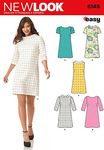 Simplicity New Look Sewing Pattern 6145: Misses' Dresses, (8-10-12-14-16-18), Paper, White, one Size