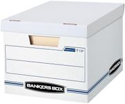 Bankers Box 30 Pack STOR/FILE Basic Duty File Storage Boxes, Standard Assembly, Lift-off Lid, Letter/Legal, White/Blue