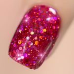 YTD Likomey Gel Nail Polish,15ml Sparkling Bright Plum Pink Large Glitter UV Nail Gel Vernis,Fuchsia Dragon Fruit Hot Pink Iridescent Flakes Salon Home DIY Manicure,SF357