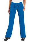 KOI Women's Petite Morgan Ultra Yoga-Style Cargo Scrub Pants, Royal, XX-Small/Petite