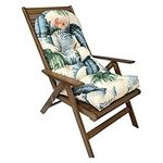 LHTCCSHL Patio Chair Cushion for Adirondack, High Back Rocking Chair Cushion, Outdoor Waterproof Seat Back Chair Cushion for Balcony Swimming Pool and Garden (Color : Summer)