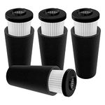 F112 Filter Replacement Odor Trapping Filter Compatible with Dirt Devil Endura Models UD20124,UD20120NC, UD70161, UD70167, UD70181, UD70187, UD70171, UD70174, UD70174B, Compare to AD47936, 4Pack