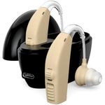 BEC Hearing Aids | 2X Rechargeable Behind-the-Ear (BTE) | Health Canada Licensed | Proudly Canadian | Discreet & Comfortable Fit, Long Battery Life, Noise Reduction Technology, Skin Tone