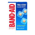 Band-Aid Brand Adhesive Bandages, Comfort-Flex Clear Spots, 50 Count