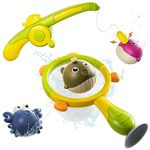 OR OR TU Bath Toy Water Toy Baby, Magnetic Fishing Game with Fishing Net, Bath Toy Baby from 18 Months + 2 3 4 5 6 Years Old Baby Bath Toy Water Toy