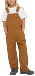 Dickies Big Boys' Duck Bib Overall, Brown Duck, Small (8)