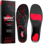 Anti-Fatigue Plantar Fasciitis Shoe Insoles - High Arch Support Insoles - Inserts Orthotics Men Women - Heel Arch Feet Pain Flat Feet - Work Boot Insoles Hiking Running