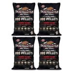 Bear Mountain FK99 Premium All Natural Low Moisture Hardwood Smoky Gourmet Blend BBQ Smoker Pellets for Outdoor Grilling, 20 Pound Bag, 4 Pack