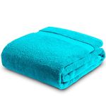 Towelogy® Premium Bath Towels 70x125cm 100% Egyptian Cotton Supersoft & Durable for Gym Spa Pool & Hotel Quality Bathroom Towels Fade Resistant | Machine Washable (Teal Blue, 1)