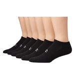 Champion Women's Double Dry Moisture Wicking No Show Socks 6, 8 Packs Availabe, Black - 6 Pack, 6-12