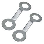 TorSor 2 Pack Washing Machine Wrench 36mm 38mm Double-ended Hex Wrenches Hexagon Spanner for Washing Machine Clutch Repair Nuts Install Disassembly Tools