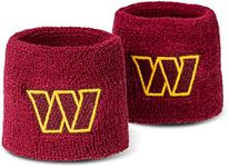 Franklin Sports Washington Commanders NFL Kids Wristbands - Youth NFL Team Logo Wristbands - Nylon Sweatbands for Kids - Great for Football Fan Costumes + Uniforms - Pair of Wristbands,Red/Yellow