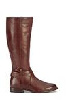 Frye Women's Mellisa Belted Tall Leather Boots Redwood, Size 7