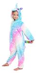 UDERUI Kid Unicorn Costume Fleece Christmas Halloween Cosplay Onesie Pajamas Boys and Girl