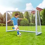 ORIENTOOLS Football Goal for the Garden,Durable 6ftx4ft, Goal Posts for Kids,PVC Goal Post, Thick Football Net,Kids Football Goal, Easy Setup with Tie Straps,Ideal for Backyard Football Training