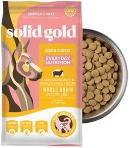 Solid Gold Hund N Flocken - Dry Dog Food w/Lamb, Rice & Pearled Barley - Digestive Probiotics for Dogs - Gut Health & Immune Support - Omega 3, Superfoods & Antioxidants - 24 LB