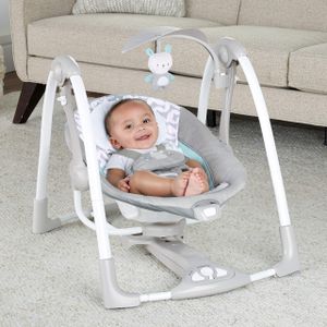 Ingenuity Portable Baby Swing – Compact Foldable Infant Seat
